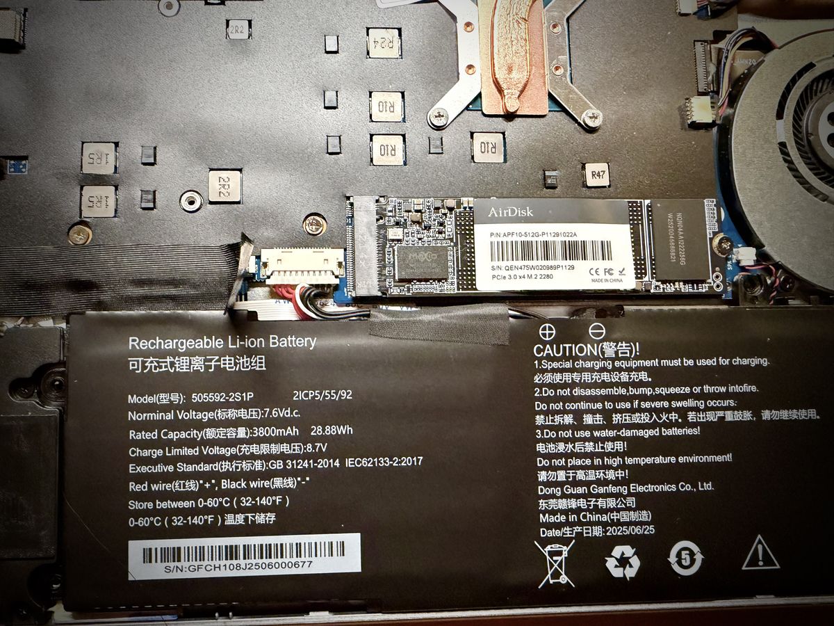 The insides of the minibook
