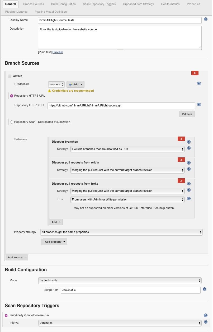 Multibranch pipeline config options