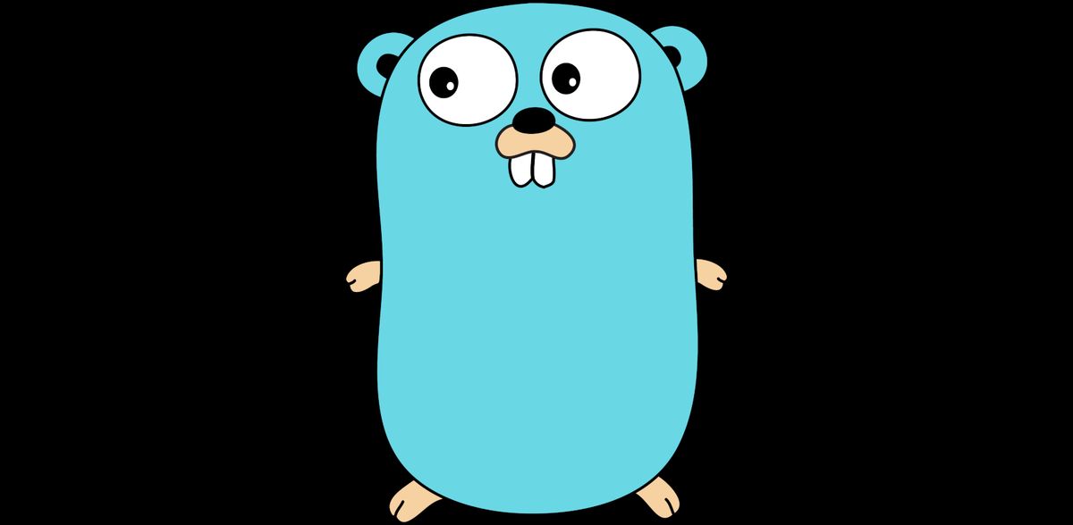 A blue gopher