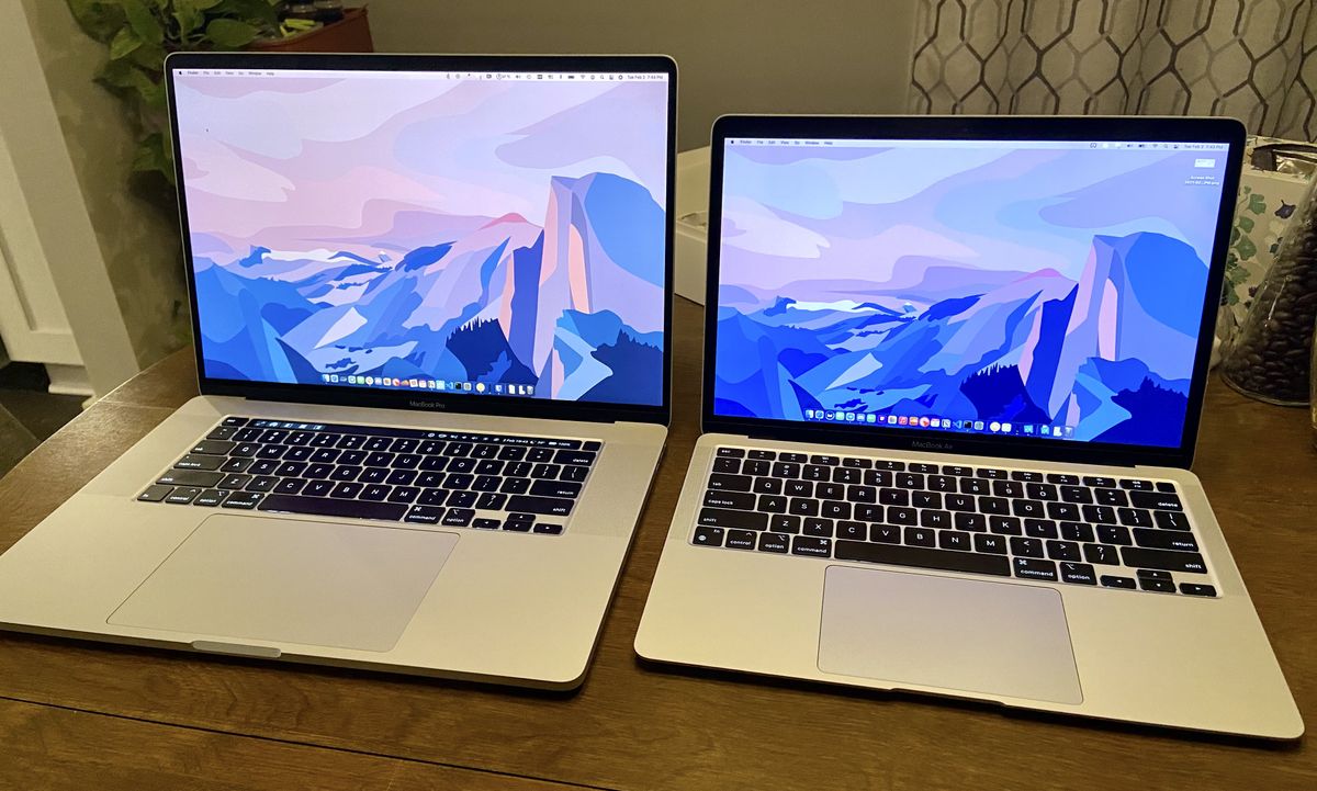 My old MacBook Pro and the new M1 Air