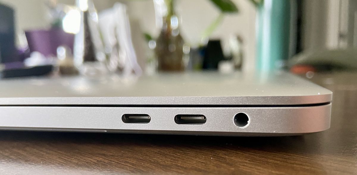 Macbook Pro from side