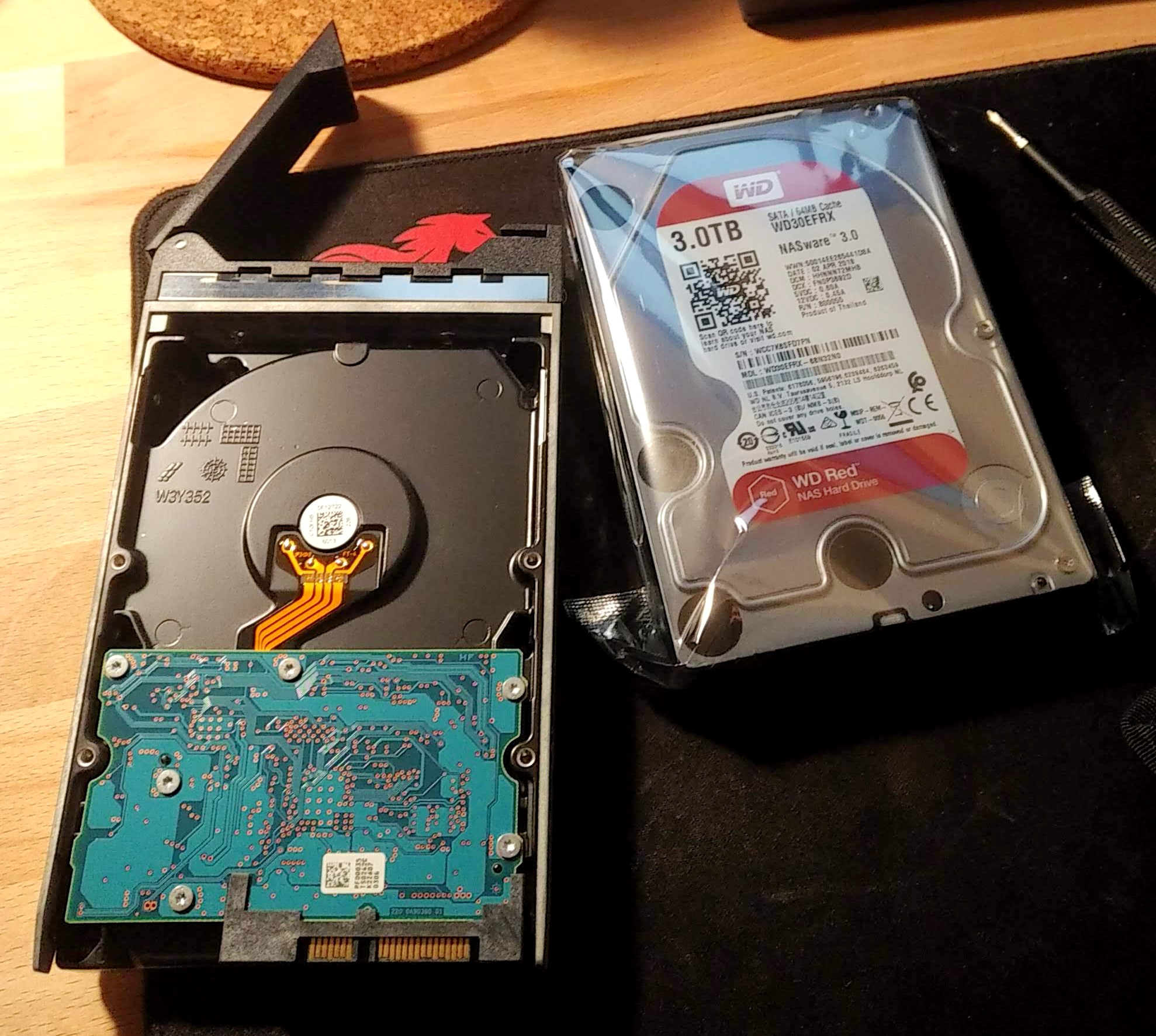 Swapping the two hard drives