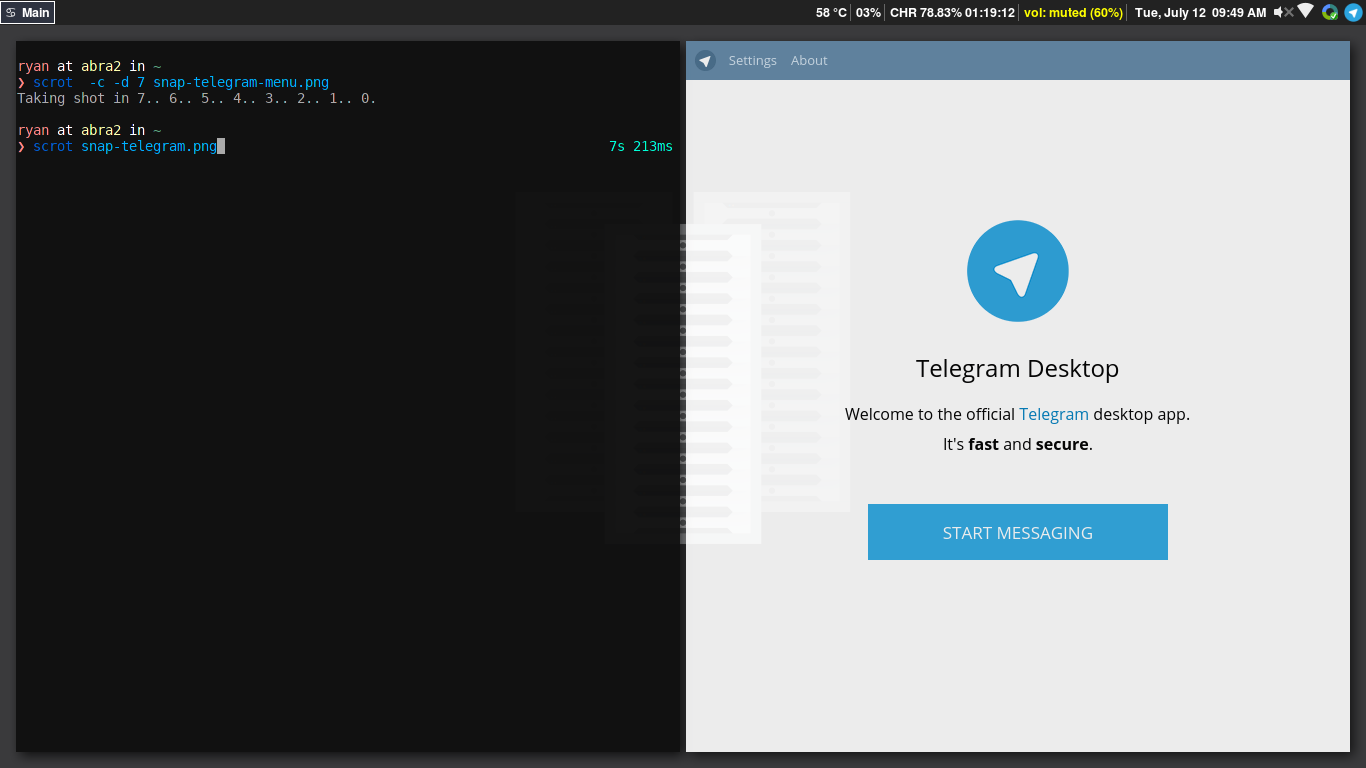 snap telegram