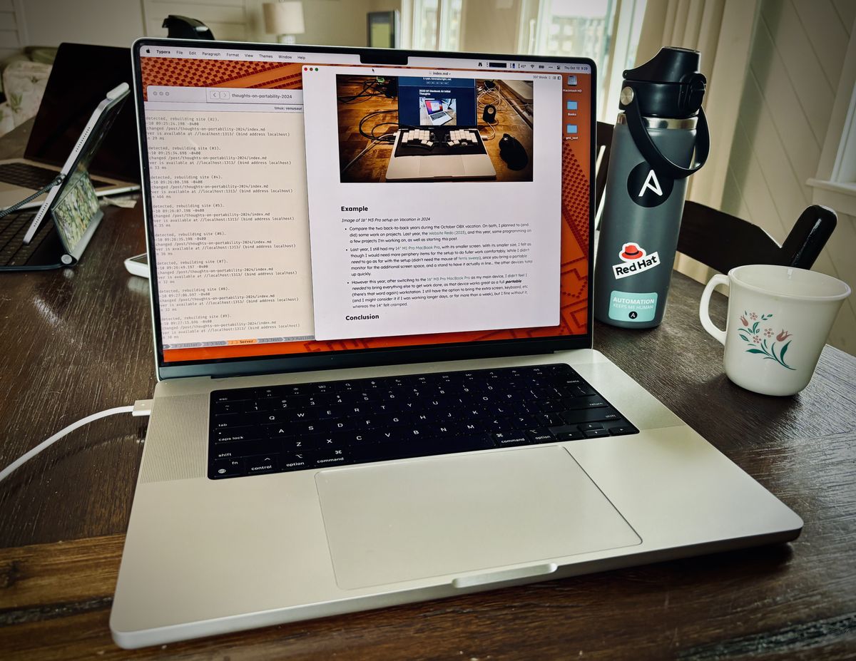 a 16 inch MacBook Pro on a table