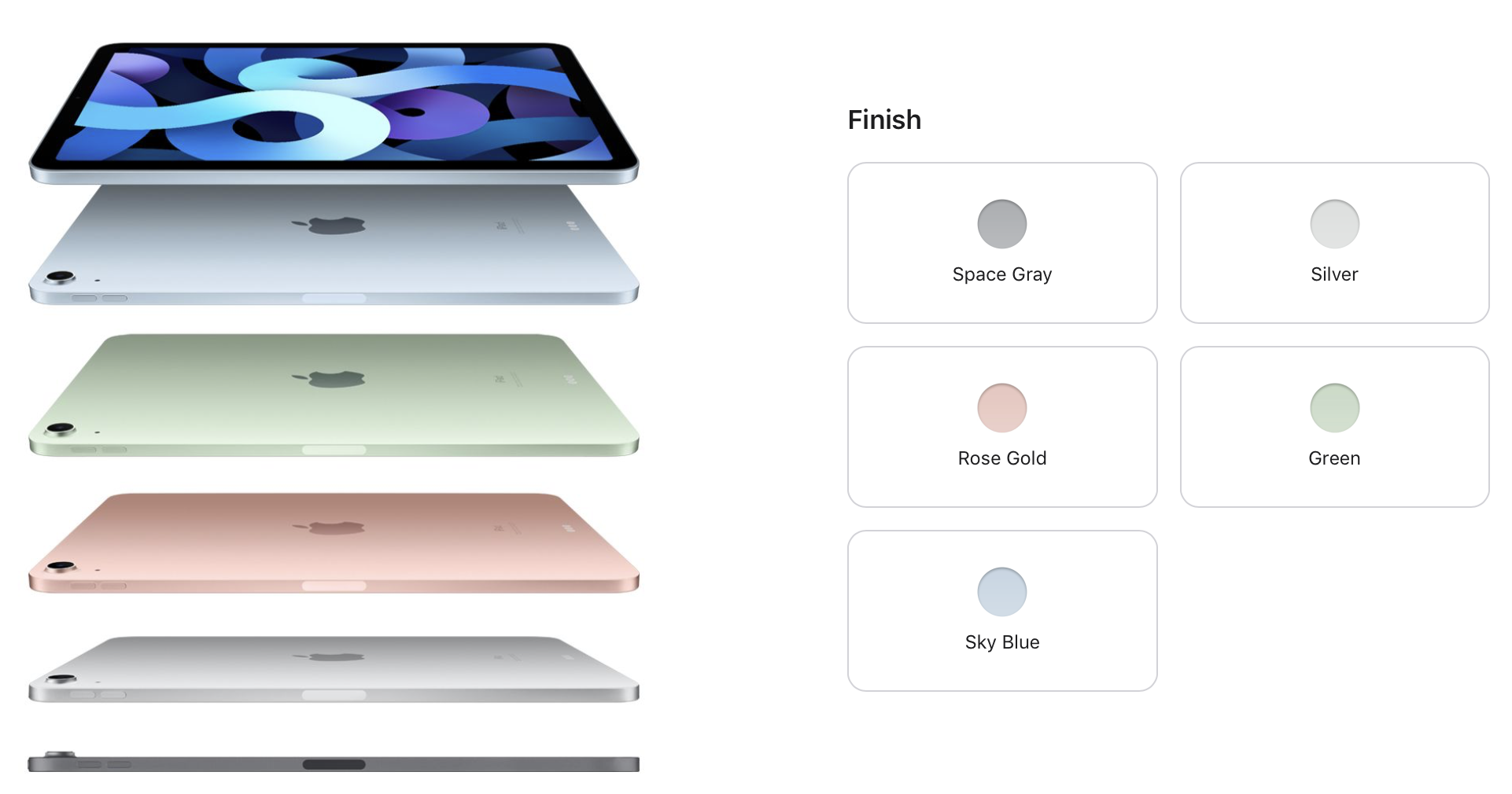 iPad Air Colors